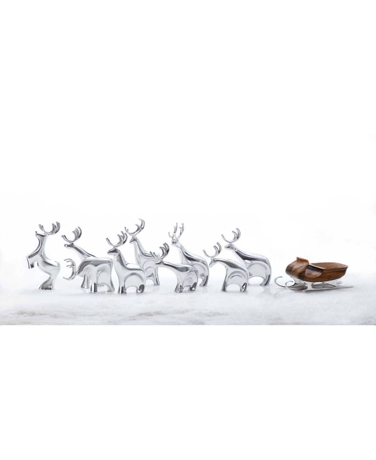 Nambe Reindeer Collection In Silver-tone