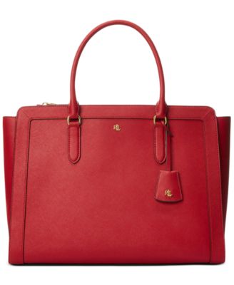 ralph lauren brooke large leather satchel