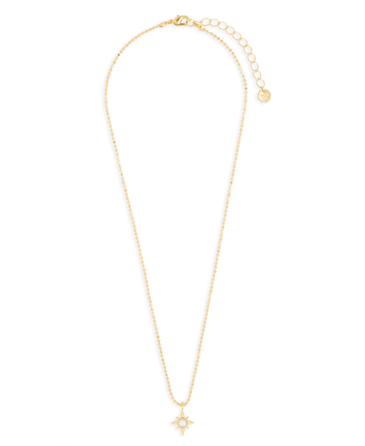 Alice 14K Gold Plated Imitation Pearl Pendant Necklace - Gold-Plated