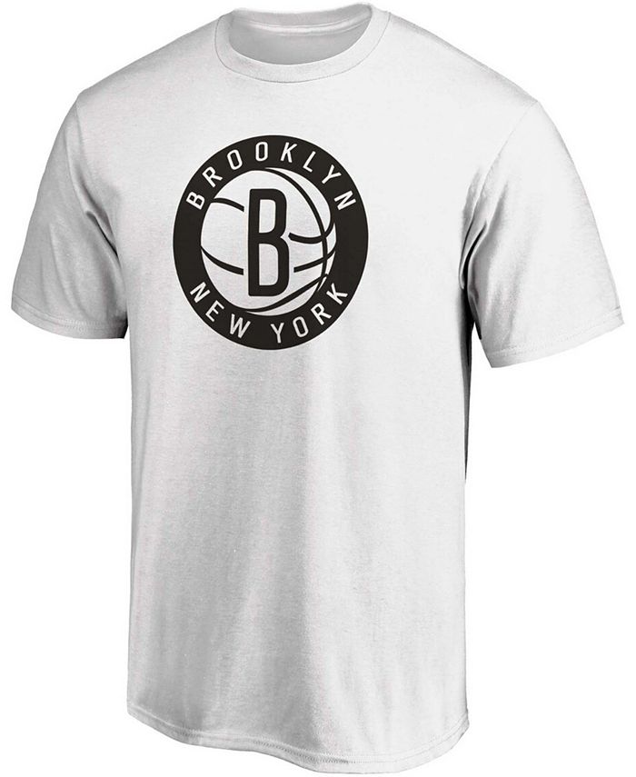 Fanatics Men's White Brooklyn Nets Primary Team Logo T-shirt - Macy's