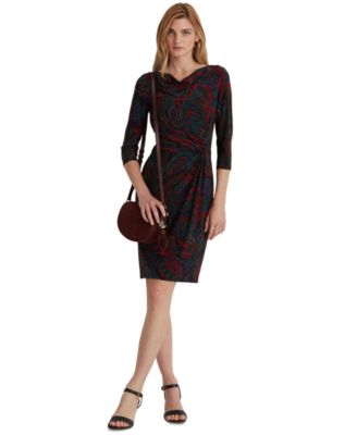 ralph lauren twisted knot jersey dress