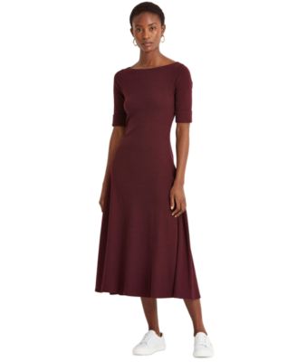 ralph lauren cotton midi dress