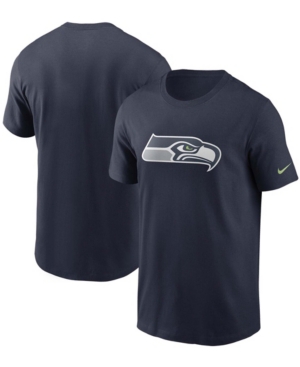 Shop Nike Men's College Navy Seattle Seahawks Primary Logo T-shirt