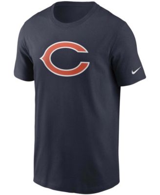 Men's Navy Chicago Bears Primary Logo T-shirt