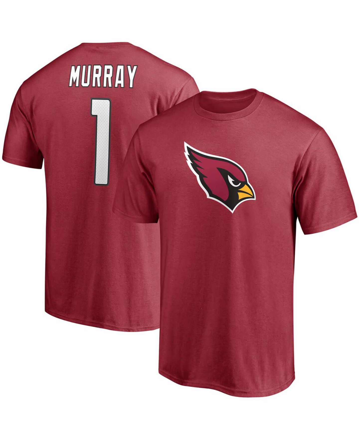 Мужская футболка Fanatics Kyler Murray Cardinal Arizona Cardinals Player Icon Name and Number — фото 1