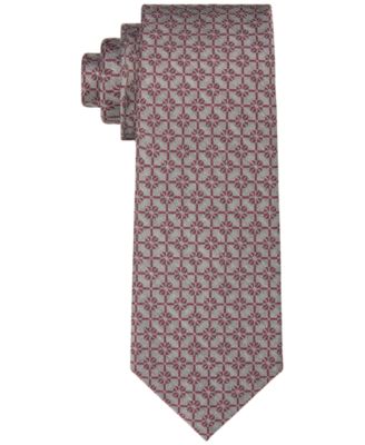 Calvin Klein - Men's Foulard Grid Necktie