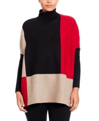 joseph a turtleneck poncho sweater