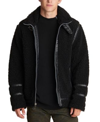 Karl Lagerfeld Paris - Men's Sherpa Aviator Jacket