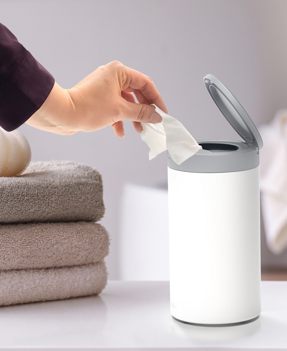 Spectrum Diversified Decorative Disinfecting Wipe Dispenser For Home Office In White