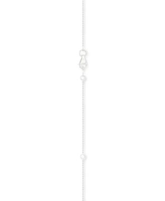 Diamond Wishbone 18" Pendant Necklace (1/5 ct. t.w.) in 10k White Gold