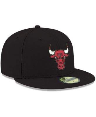 Men's Black Chicago Bulls Official Team Color 59FIFTY Fitted Hat