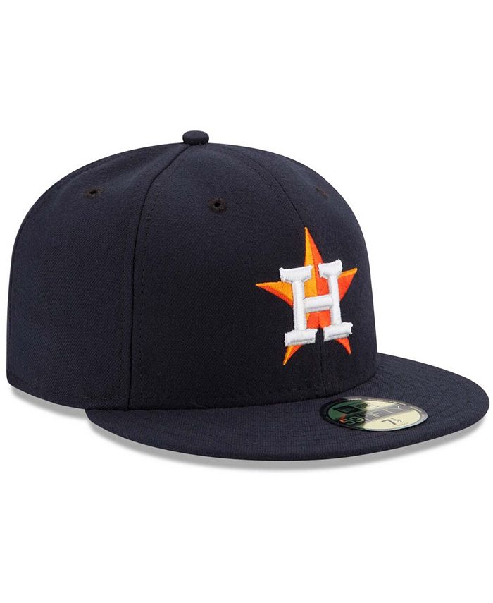 New Era Men's Houston Astros Home Authentic Collection On Field 59FIFTY ...