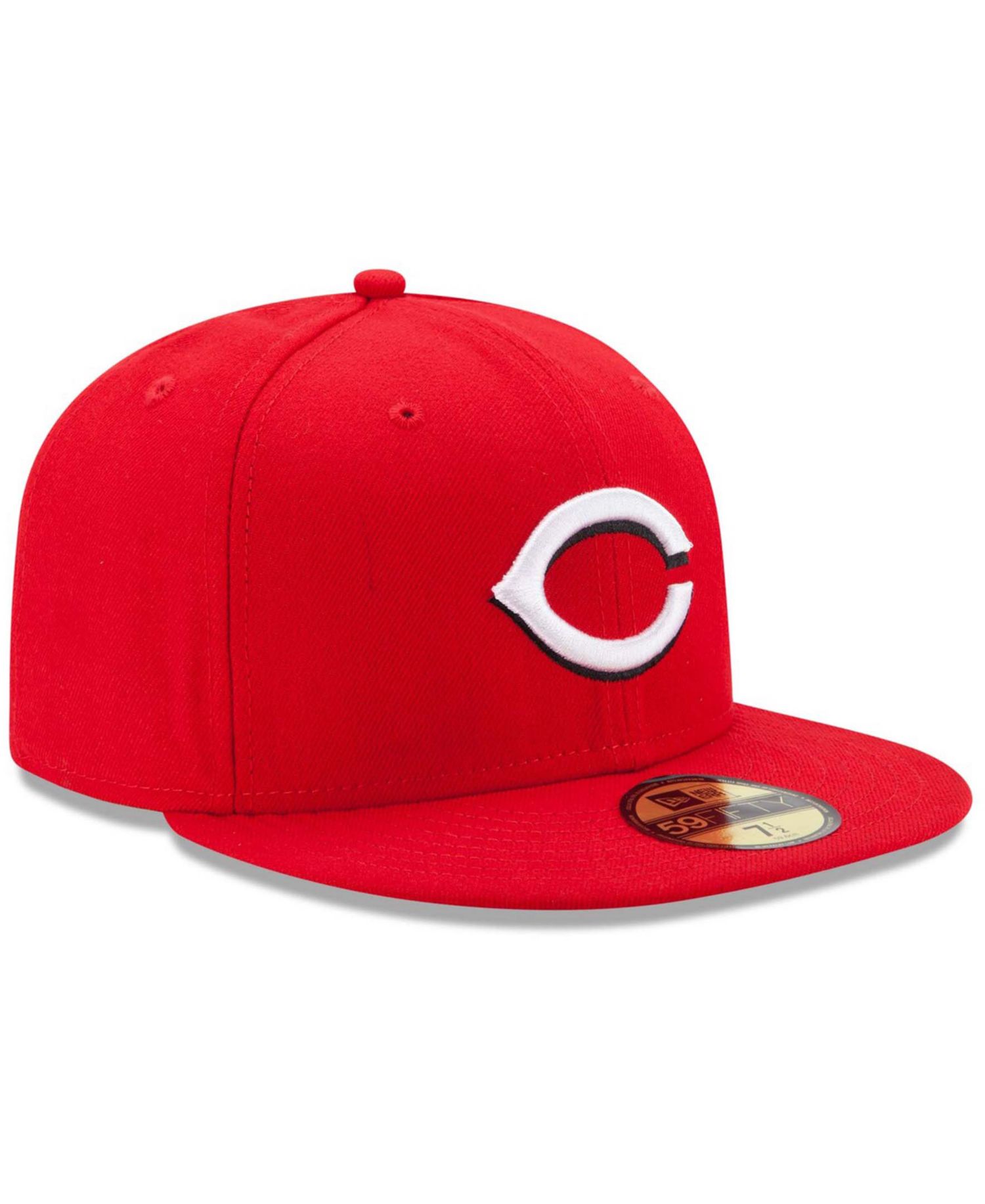 Men's Red Cincinnati Reds Home Authentic Collection On-Field 59FIFTY Fitted Hat