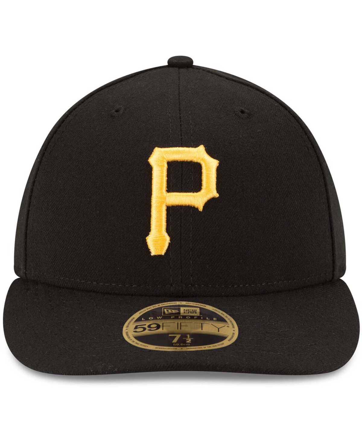 New Era Men's Black Pittsburgh Pirates Authentic Collection On Field Low Profile Game 59FIFTY Fitted Hat