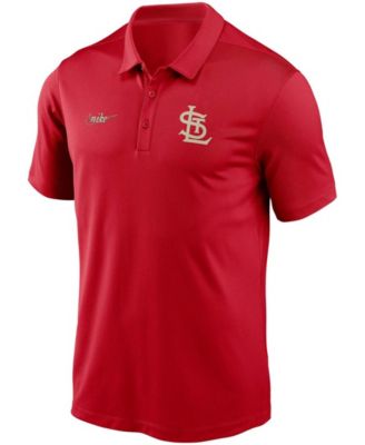 Men's St. Louis Cardinals Cooperstown Collection Logo Franchise Performance Polo