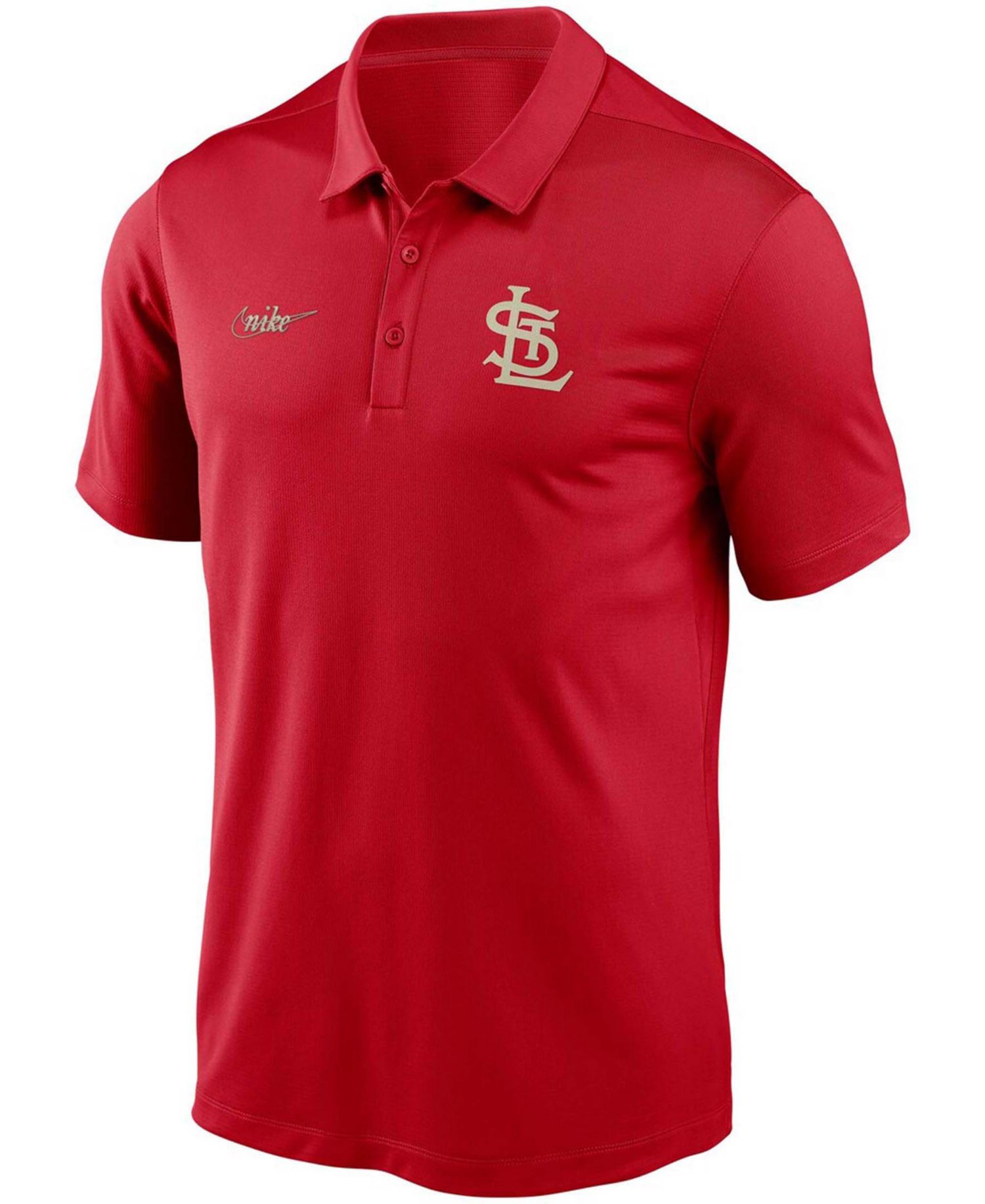 Men's St. Louis Cardinals Cooperstown Collection Logo Franchise Performance Polo