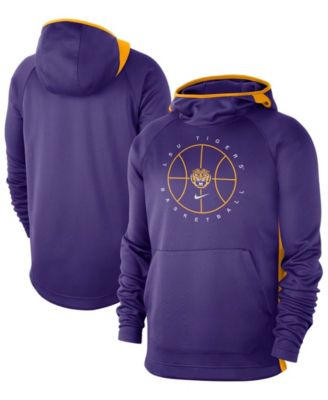 Nike - Men's LSU Tigers Basketball Spotlight Pullover Performance Hoodie