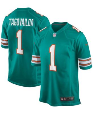 Men's Nike Tua Tagovailoa Aqua Miami Dolphins Alternate Game Jersey Size: 3XL