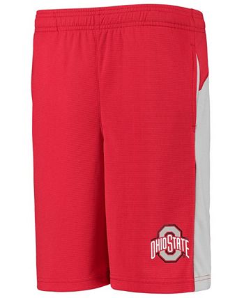 Outerstuff - Youth Scarlet Ohio State Buckeyes Down The Field Mesh Shorts