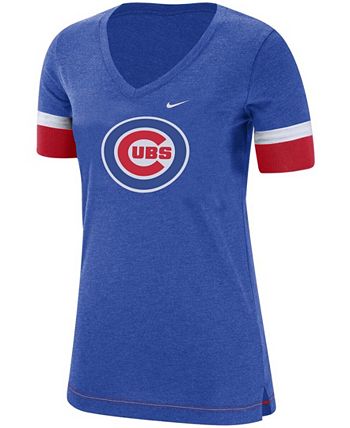 Nike - Women's Royal Chicago Cubs Mesh V-Neck T-Shirt