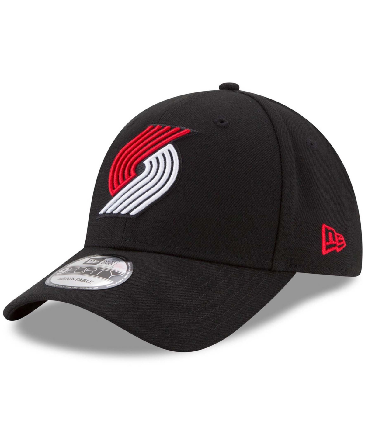 New Era Black Portland Trail Blazers Team 2.0 9twenty Adjustable Hat In Black