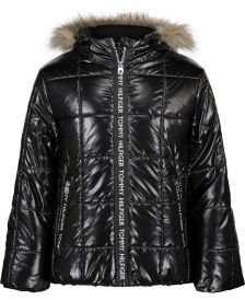 Big Girls High Shine Puffer Jacket