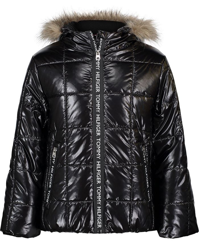 Tommy hilfiger hot sale high shine puffer