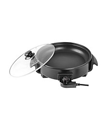 12" Round Non-Stick Electric Skillet with Vented Glass Lid