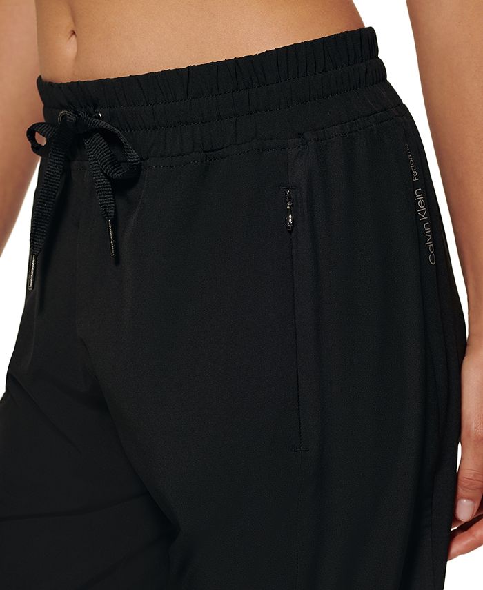 Calvin Klein Women's Shine-Blocked Jogger Pants & Reviews - Pants ...