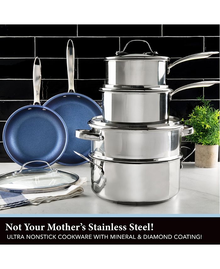 Granite Stone Diamond 10-Pc. Nonstick Pots and Pans Ceramic Cookware Set -  Macy's