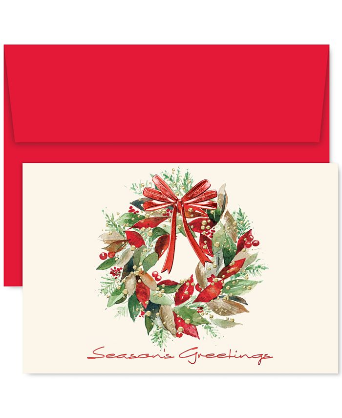 Masterpiece Studios Wreath Holiday Card, Created for Macy's - Macy's