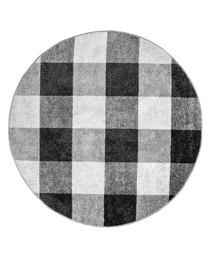 nuLoom Smoky BDSM26A 6' x 6' Round Area Rug Macy's