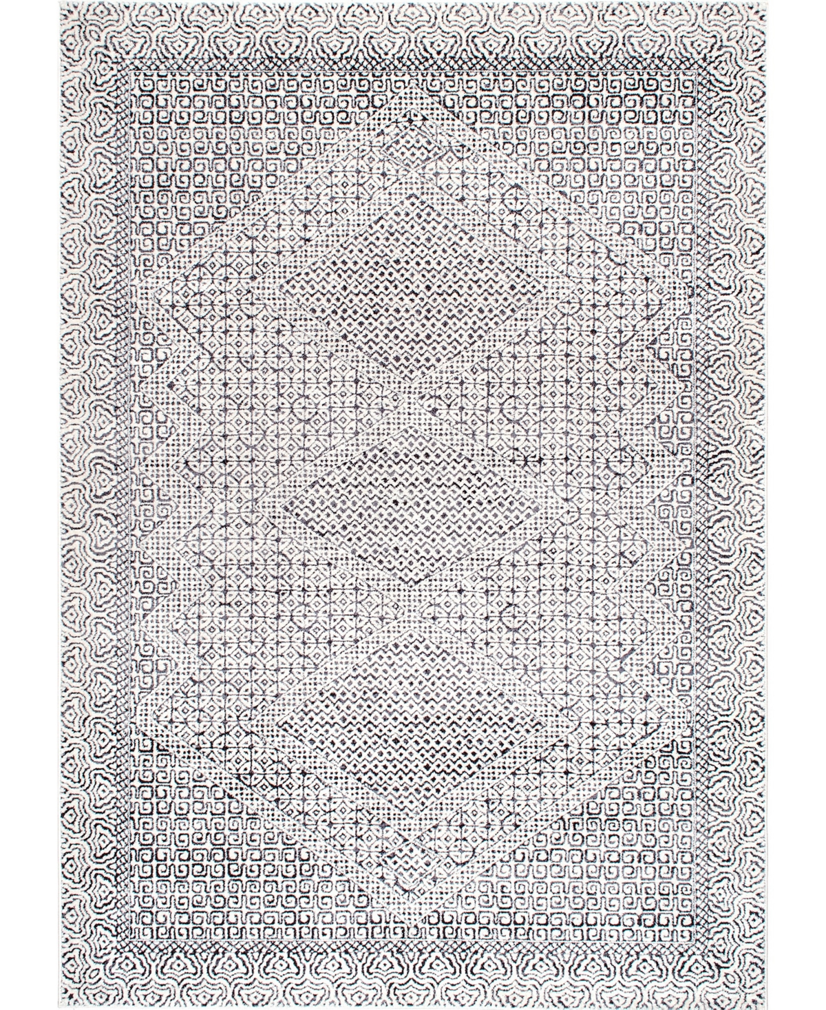 nuLoom Spring RZSP01A 6'7in x 9' Area Rug - Silver-tone