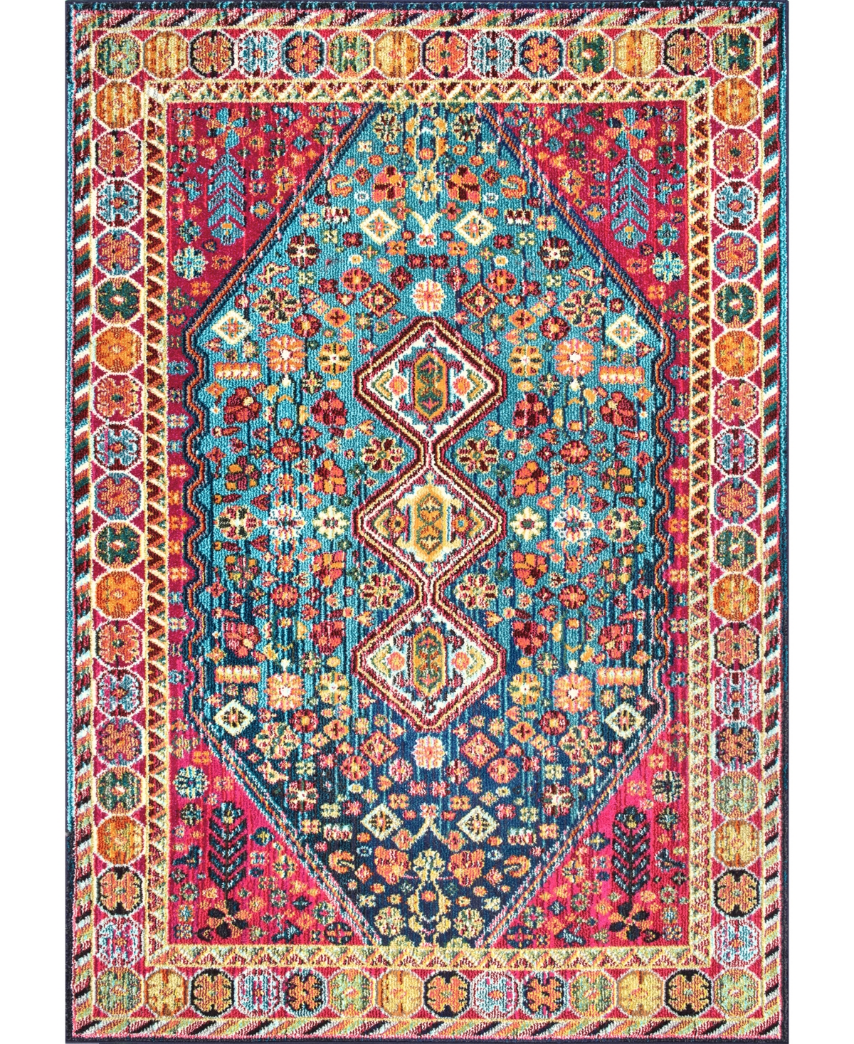 nuLoom Casablanca KKCB15B 6'7in x 9' Area Rug - Multi
