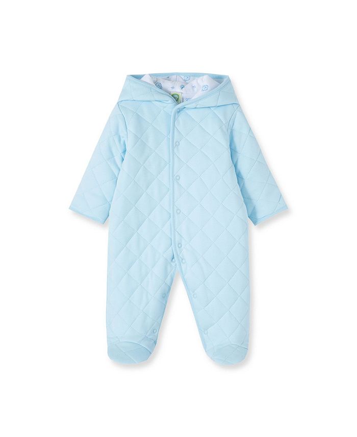 Little Me Baby Boys Blue Quilted Pramsuit Macy's