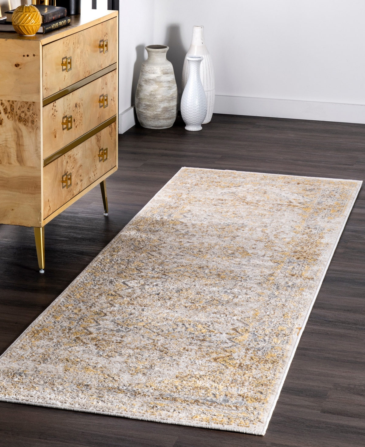 nuLoom Druzy CFDR05B Area Rug - Gold-tone