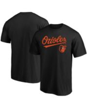 Baltimore Orioles Nike Cooperstown Collection Script Tri-Blend 3/4 Sleeve  Raglan T-Shirt - Cream/Orange