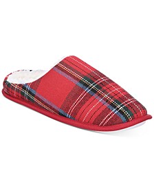 Men's Plaid Slippers, Created for Macy's 