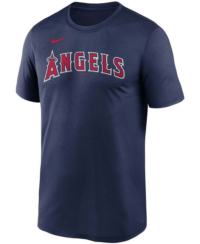 Nike Men's Navy Los Angeles Angels Wordmark Legend T-shirt - Macy's