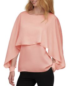 Petite Long-Sleeved Cape Top