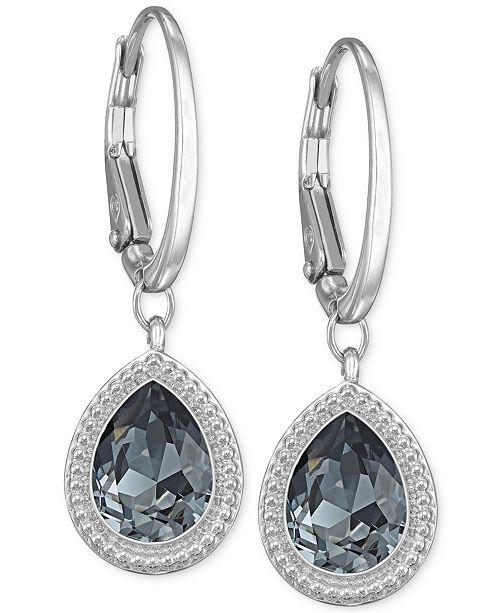 80's/90's Rhinestone Teardrop Earrings by Swarovski main image 1