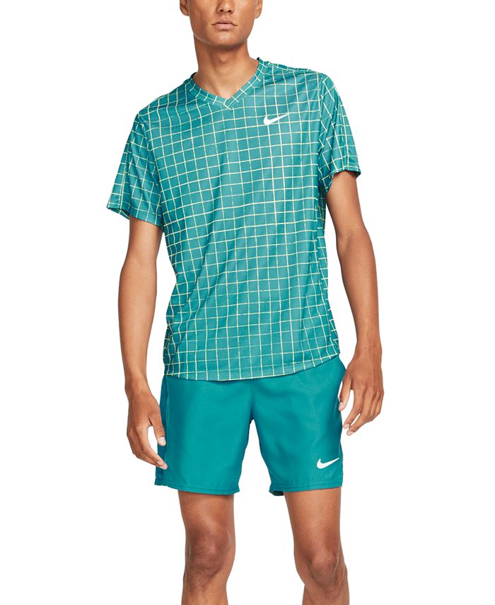 Nike Men's DriFIT Grid Pattern Tennis Shirt Macy's