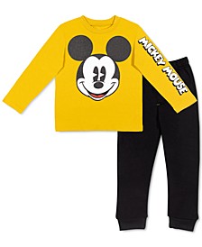 Baby Boys 2-Pc. Mickey Mouse Top & Pants Set 