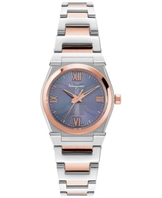 Ferragamo - Women's Swiss Vega Two Tone Stainless Steel Bracelet Watch 28mm