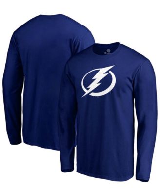 Fanatics Branded Men's Blue Tampa Bay Lightning Primary Team Logo Long Sleeve T-Shirt - Blue