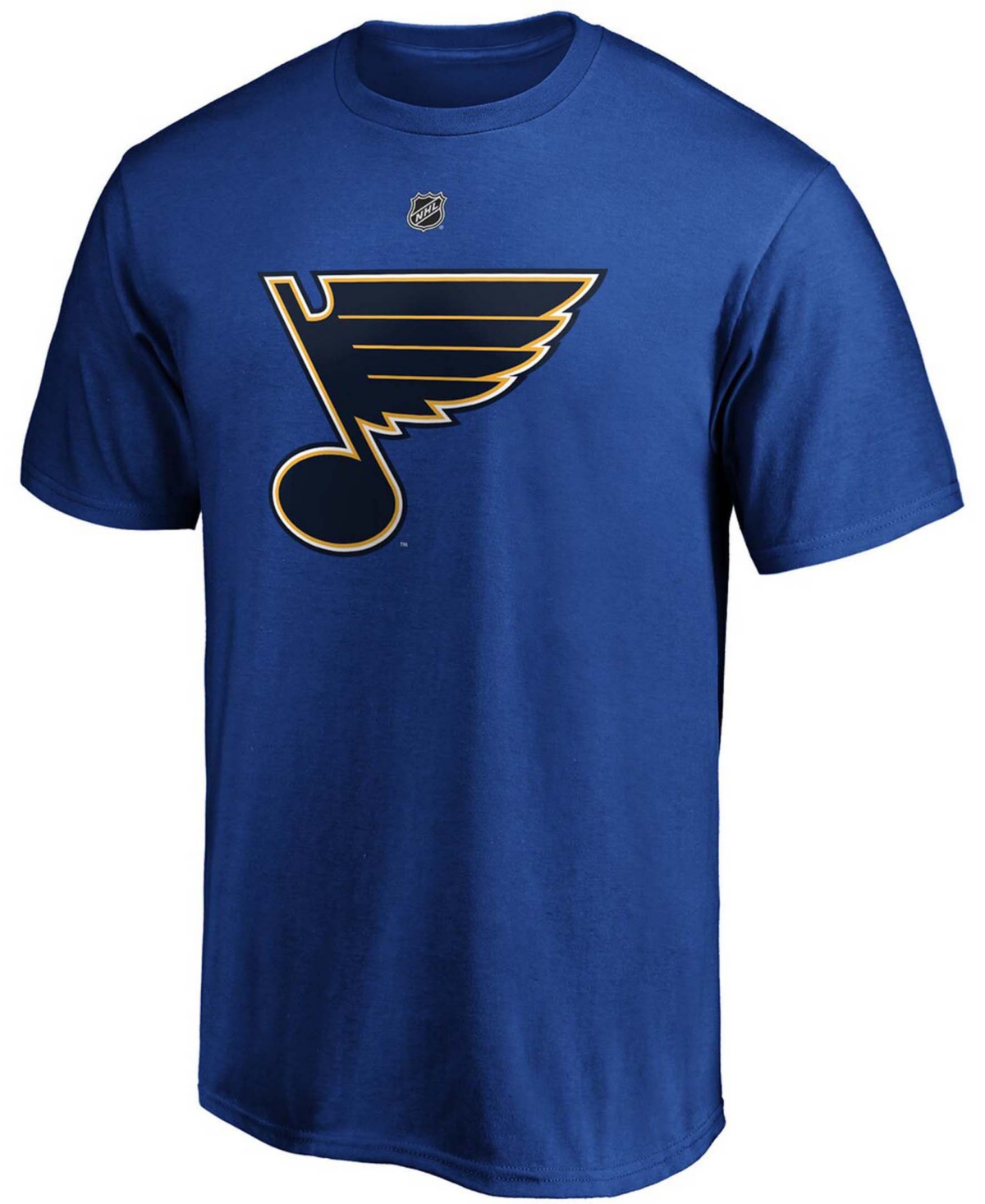 Men's Brayden SchennSt. Louis Blues Authentic Stack Player Name and Number T-shirt - Blue