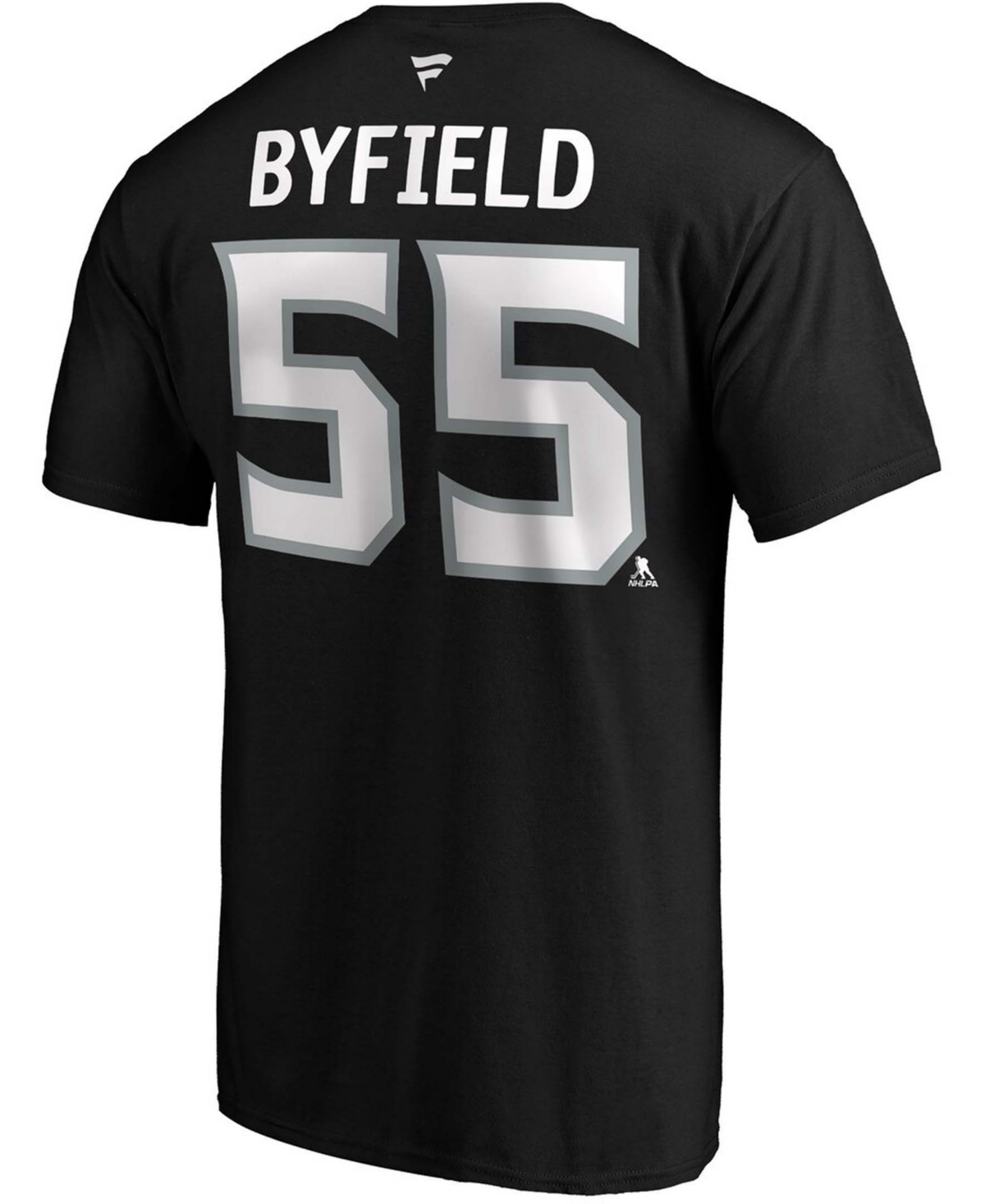 Men's Quinton ByfieldLos Angeles Kings Authentic Stack Name and Number T-shirt - Black