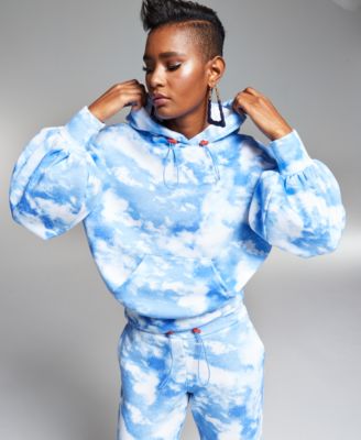 Bar III - Printed Hoodie Sweatshirt