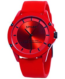 Unisex Foxfire Red Silicone Band Watch 44mm