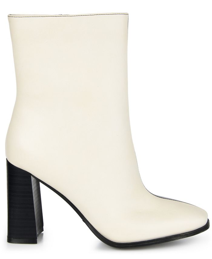 Journee Collection Women's January Two Tone Booties - Macy's